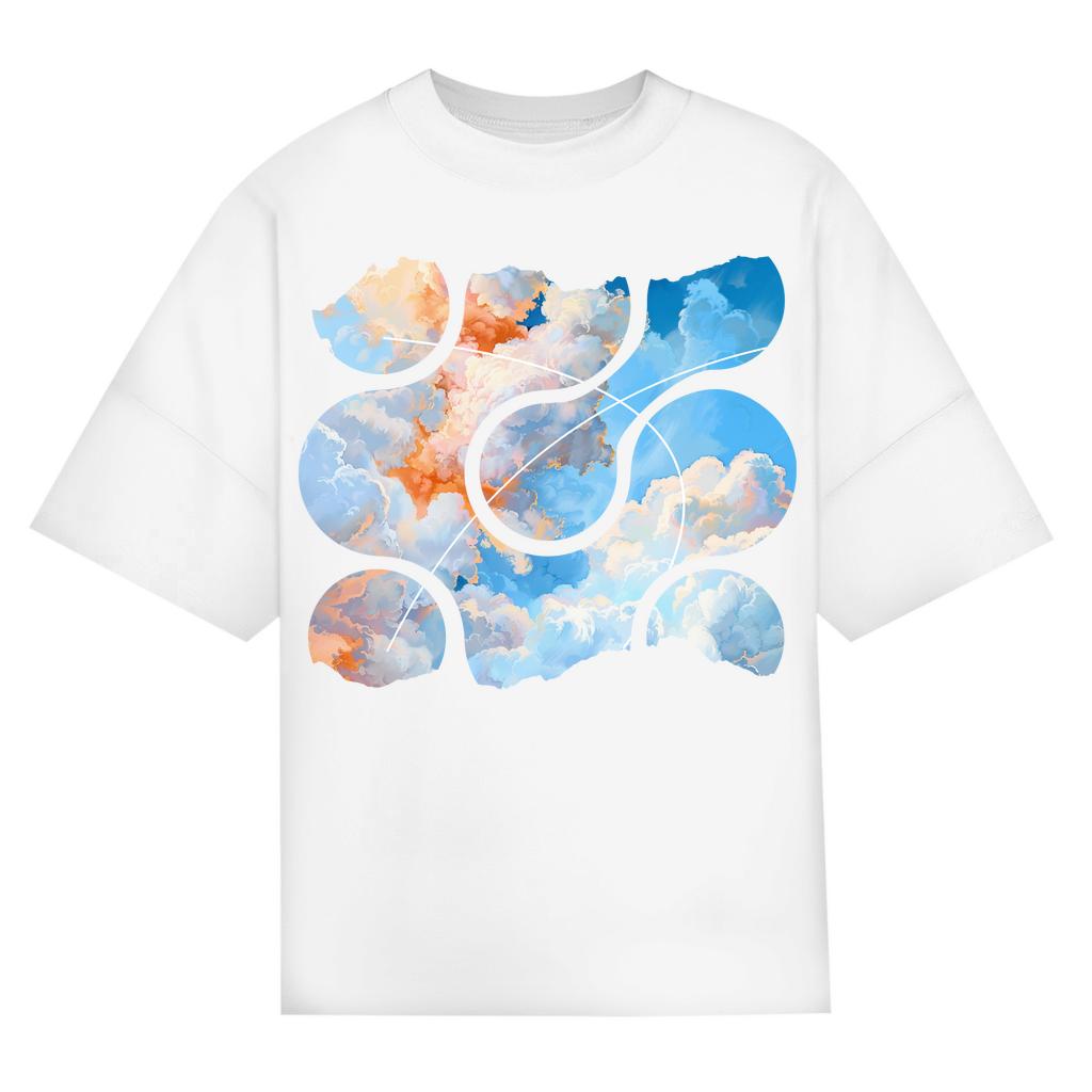 Oversize Tee "Sky Rebellion - The Rise"  -  Kunstprint – ownedbyart Streetwear